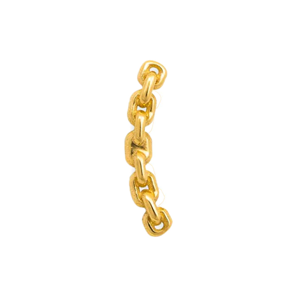 Tawapa threadless Chain Link Pin in Gold Starfire Body Jewelry Company