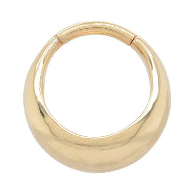 Chunky Dome Hinge Ring / Clicker in Gold & Platinum