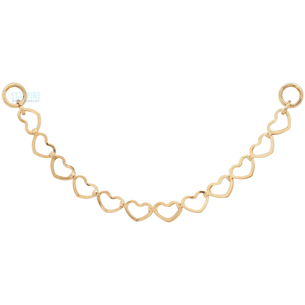 Hialeah Fine Jewelry "Barracuda" Chain Attachment in Gold Starfire