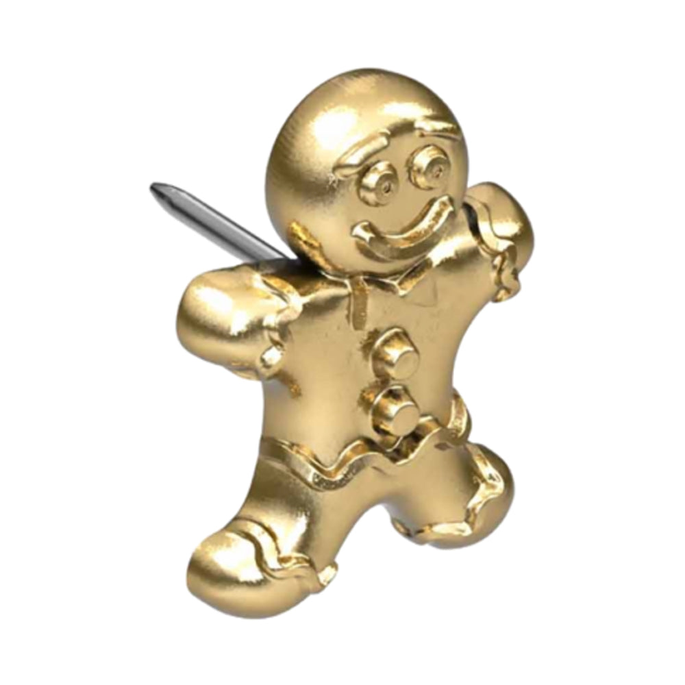 Anatometal threadless Gingerbread Man End in Gold Starfire Body Jewelry Company