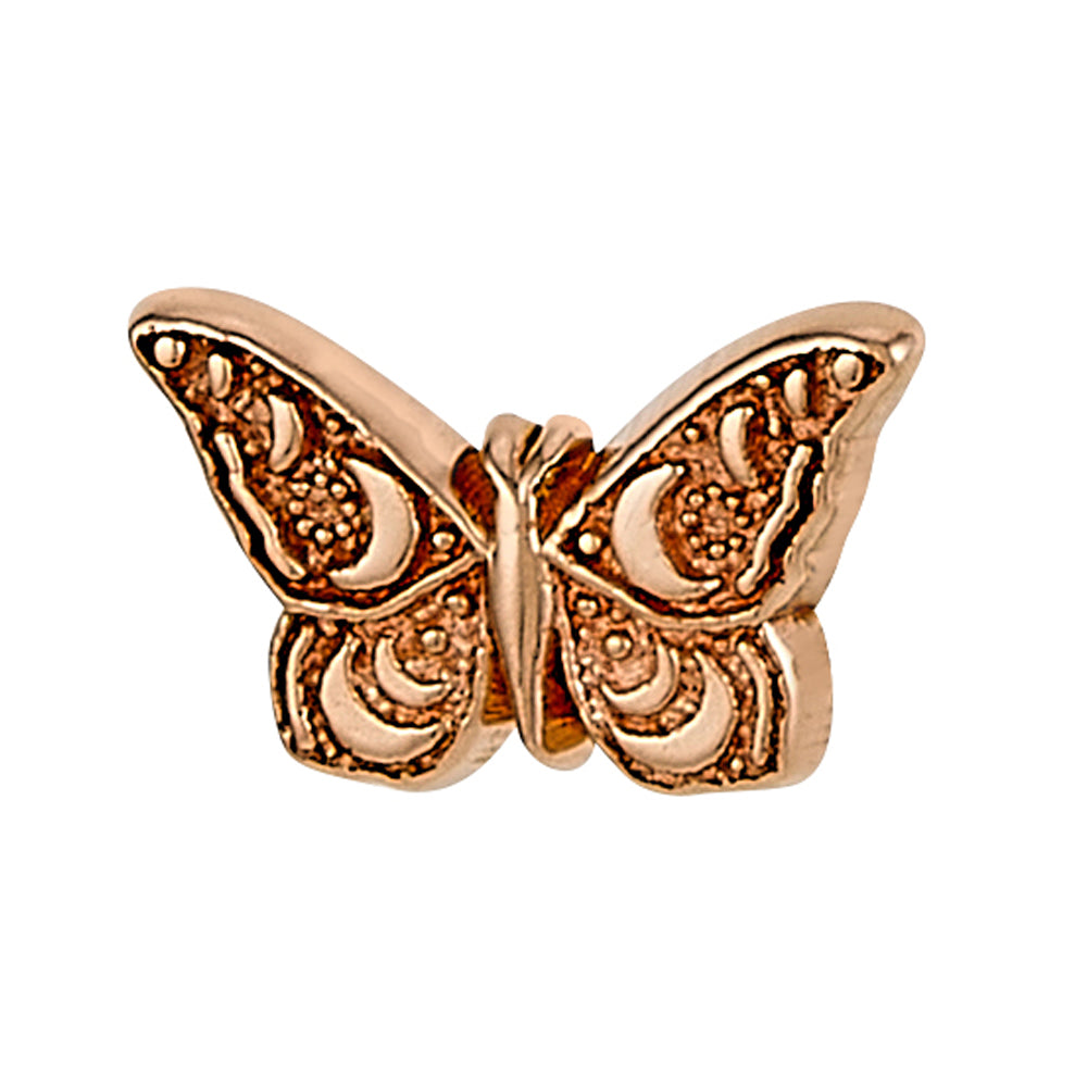 Body Gems threadless Butterfly End in Gold Starfire Body Jewelry Company