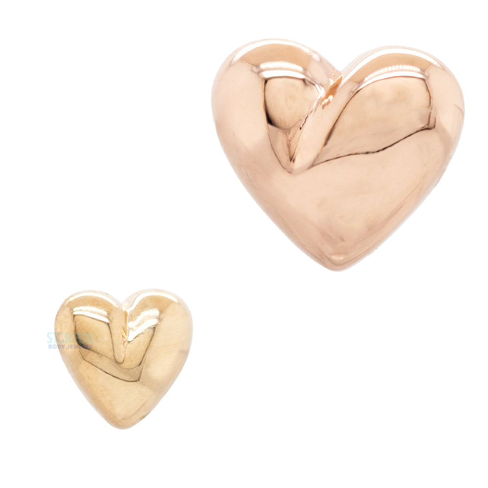 BVLA - Body Vision threadless: Puffy Heart Pin in Gold – Starfire