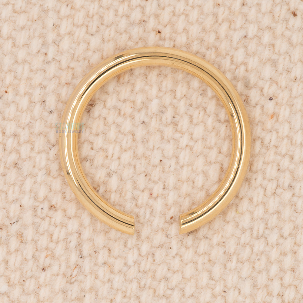 Gold Captive Bead Ring (CBR) - (14 ga. 1/2")