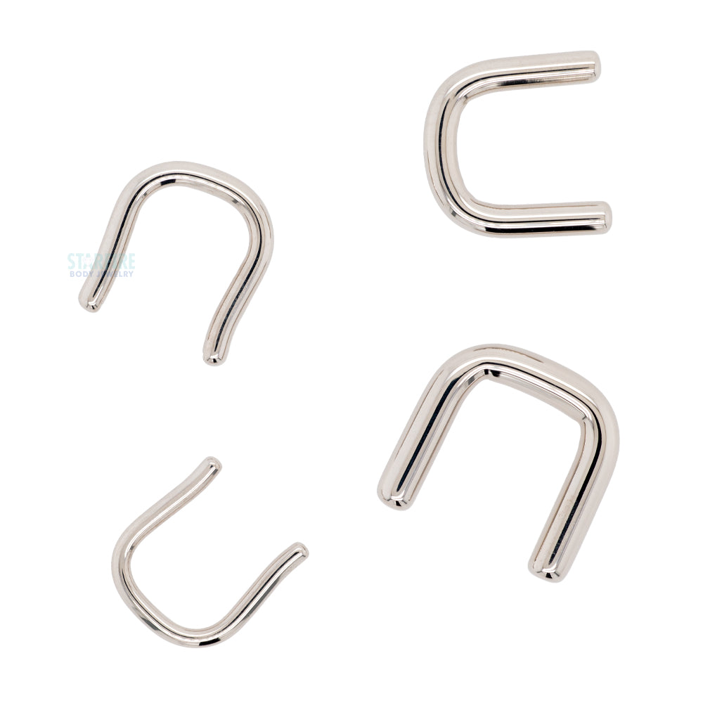 Staple Septum Retainer - Hidden Septum piercing - Small Piercing