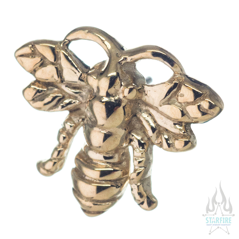 threadless Mini Bee Pin in Gold