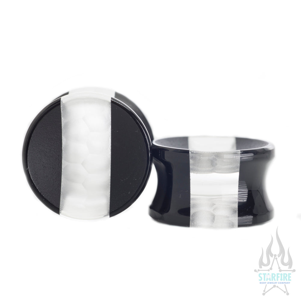 Gorilla Glass Hybrid Concave Glass Plugs Starfire Body Jewelry Company