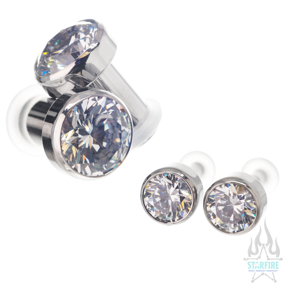 Body Jewelry 00 Gauge Diamond Plugs Gauge Earrings Sold On Temu