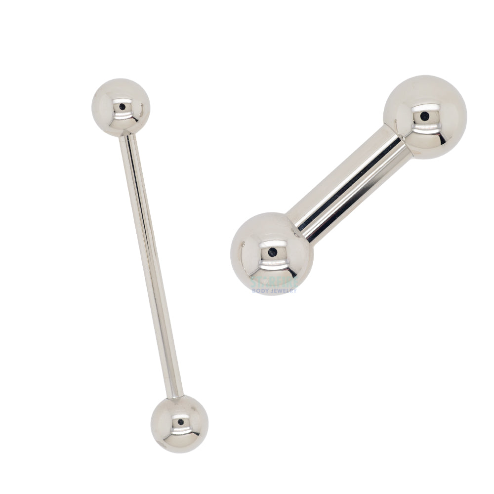 Titanium on sale straight barbell