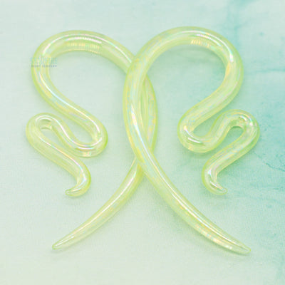 Glass Mini River Talons - Oil Slick Chartreuse