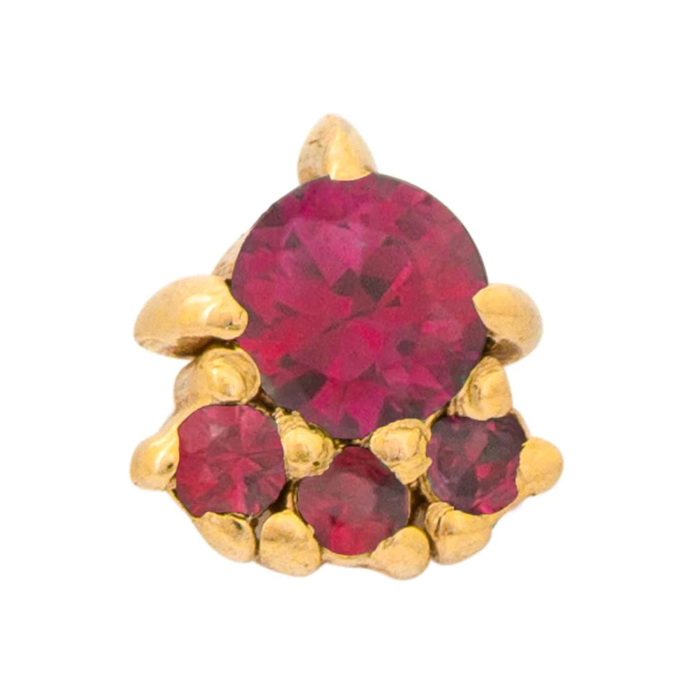 threadless: "Palace" Pin in Gold with Gemstones