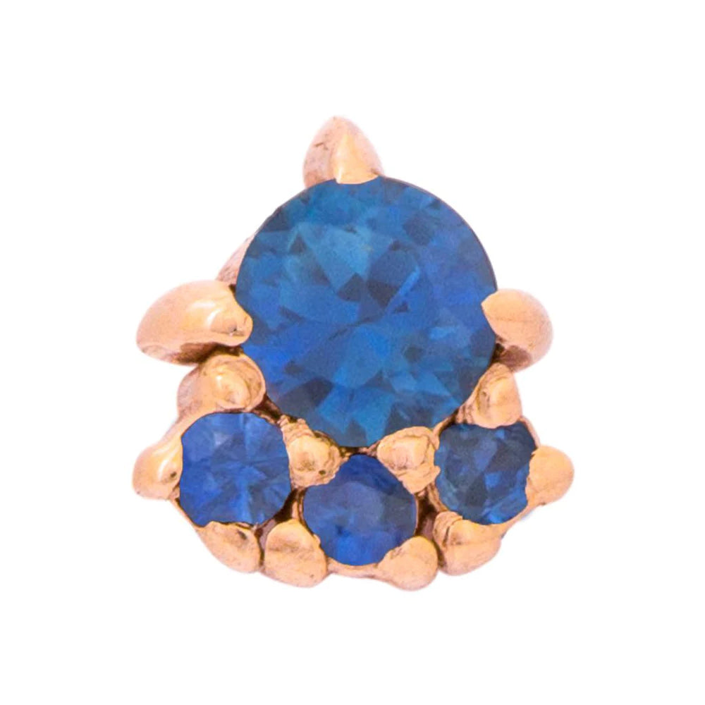 threadless: "Palace" Pin in Gold with Gemstones