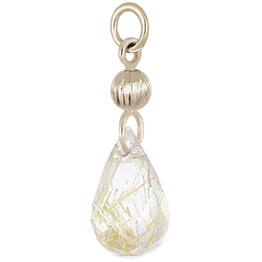 Brio Bead Charm in Gold with Gemstone