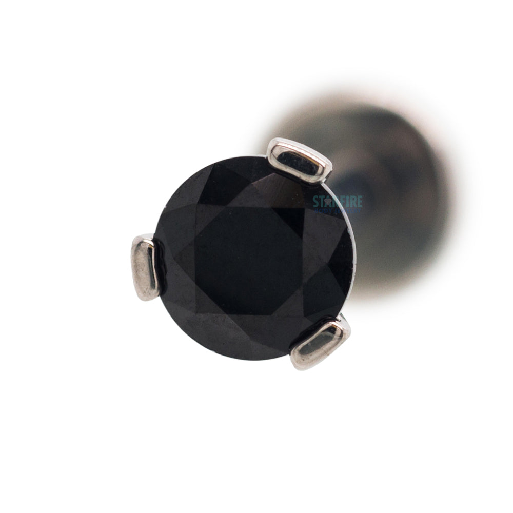 3 Prong-Set Faceted Gem on Flatback