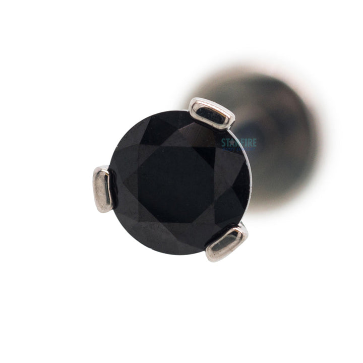 3 Prong-Set Faceted Gem on Flatback
