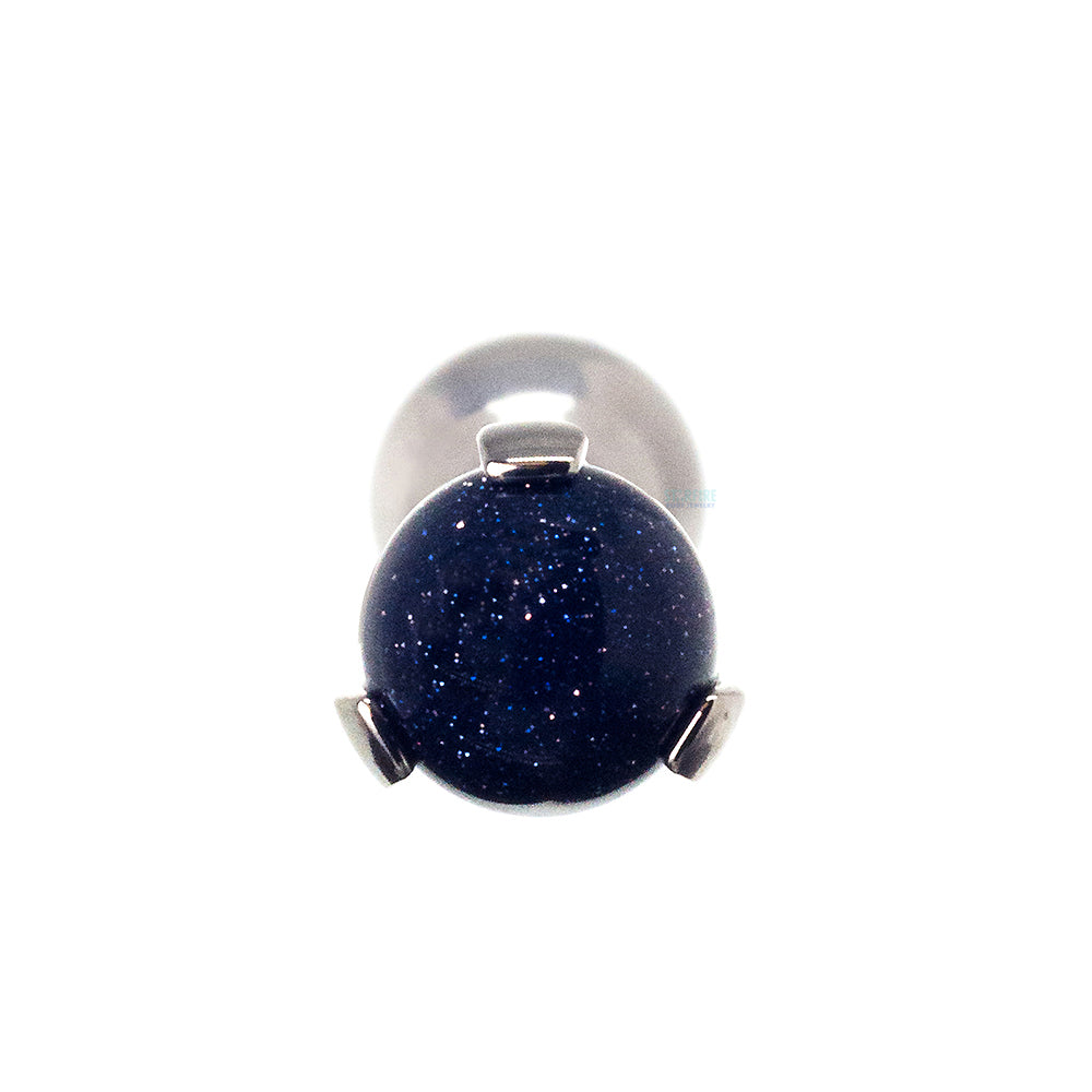 Stone Ball in Prong's Tongue Barbell