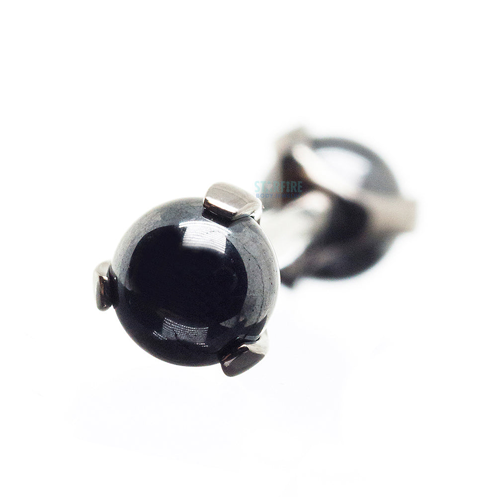 Stone Ball in Prong's Tongue Barbell