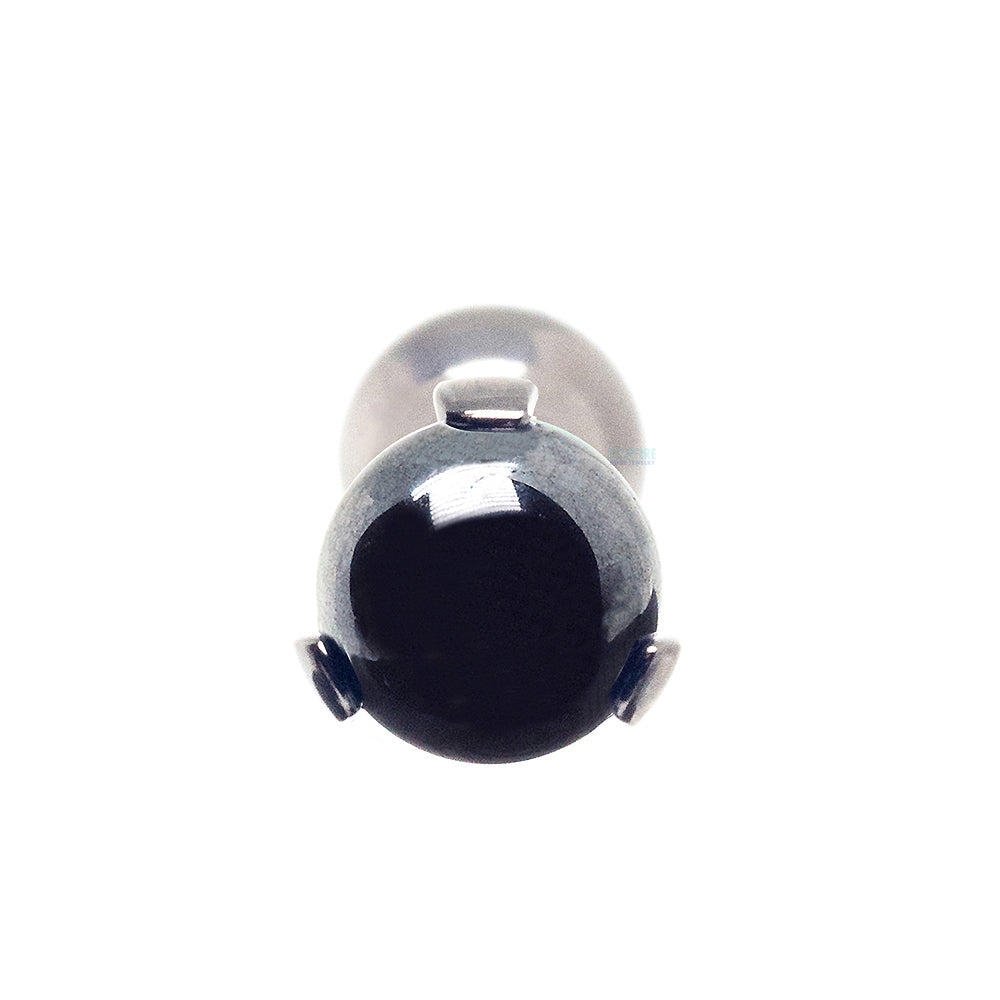 Stone Ball in Prong's Tongue Barbell