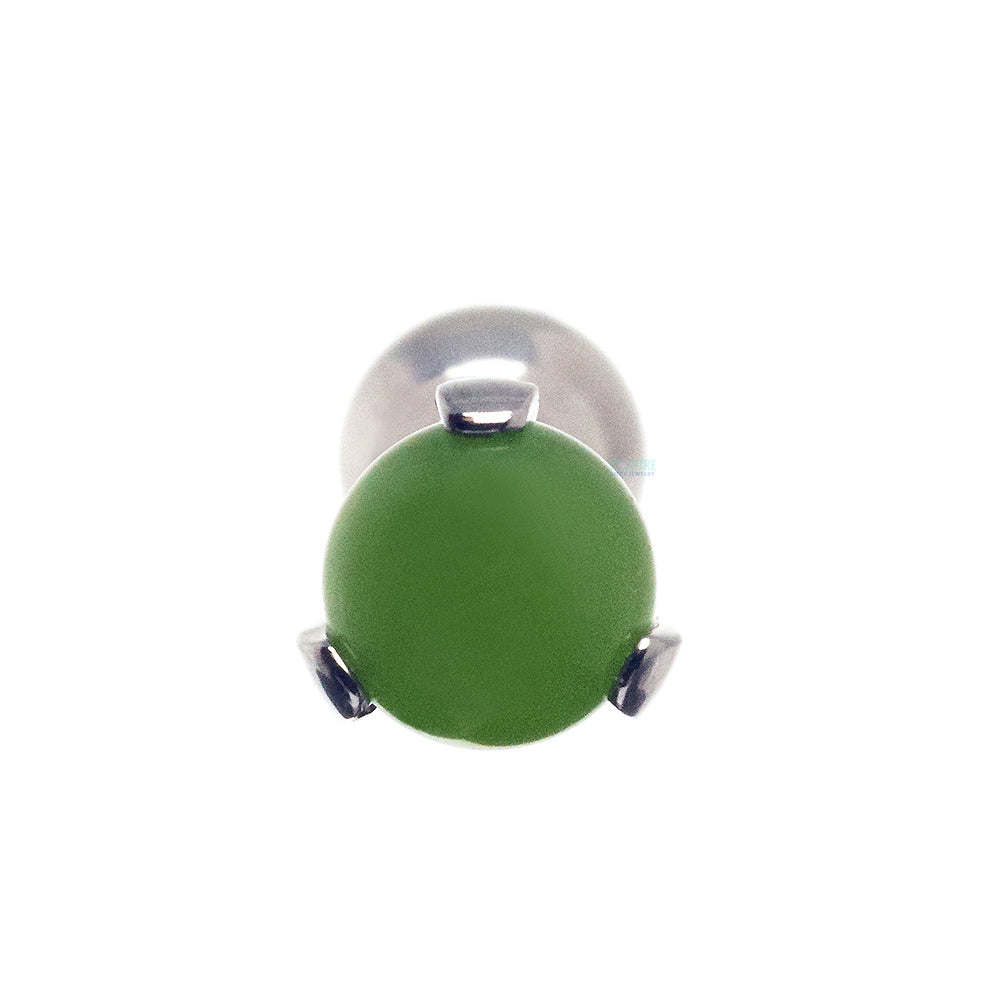 Stone Ball in Prong's Tongue Barbell