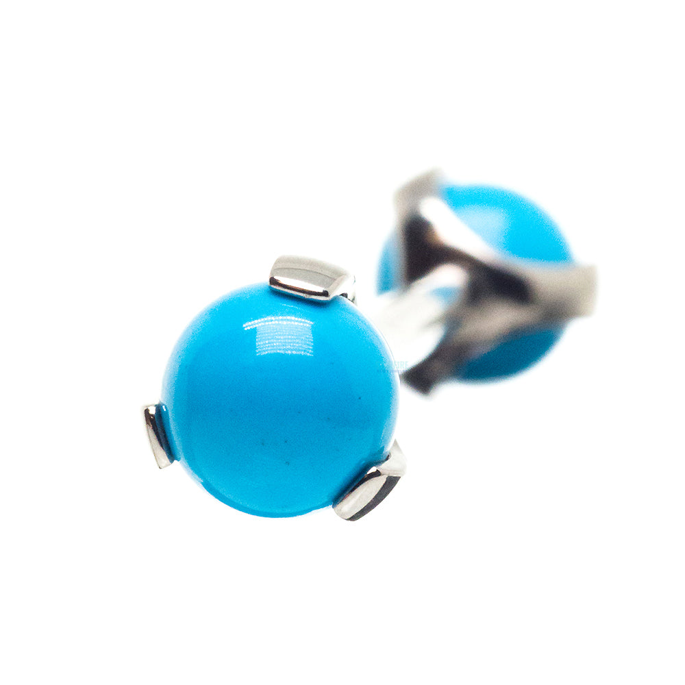 Stone Ball in Prong's Tongue Barbell