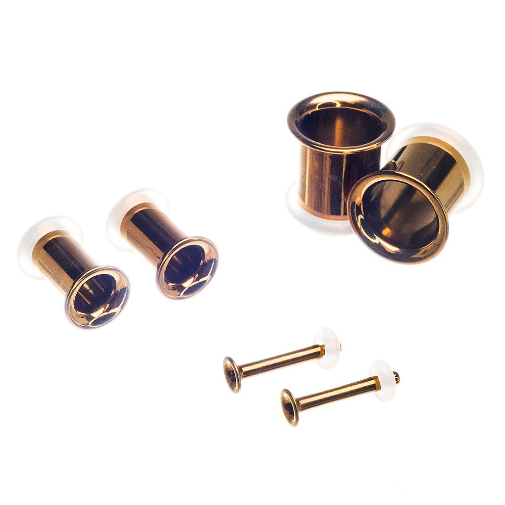 Industrial Strength Titanium Eyelets Copper Starfire Body Jewelry