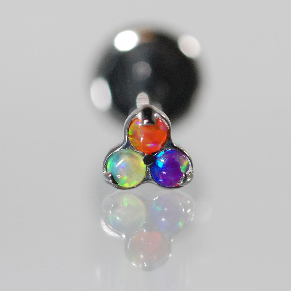 Opals in Trinity (Menage a Trois) on Flatback - custom color combos
