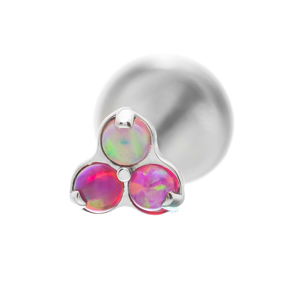 Opals in Trinity (Menage a Trois) on Flatback - custom color combos