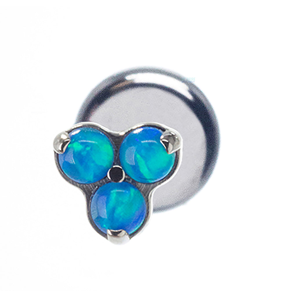 Opals in Trinity (Menage a Trois) on Flatback