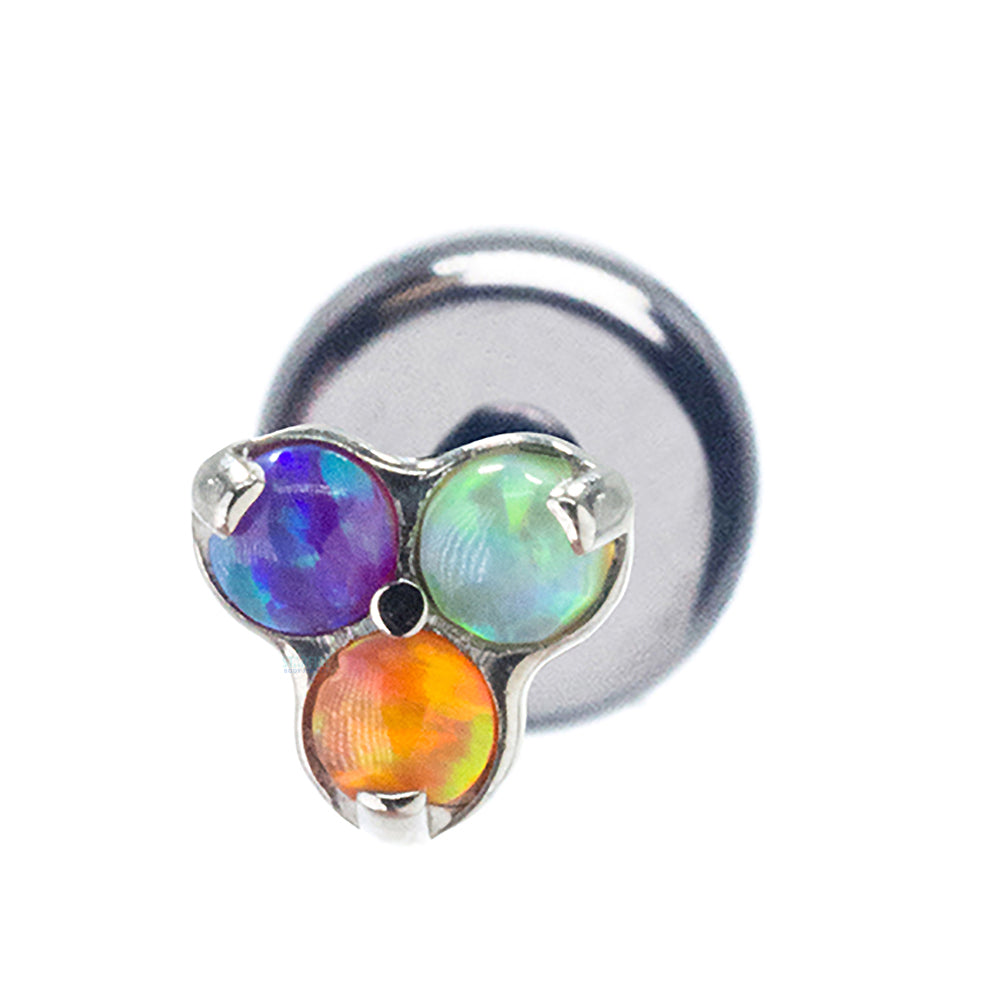 Opals in Trinity (Menage a Trois) on Flatback - custom color combos
