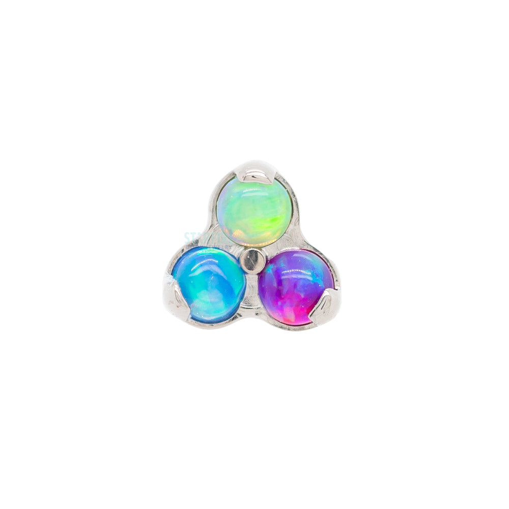 Opals in Trinity (Menage a Trois) on Flatback - custom color combos