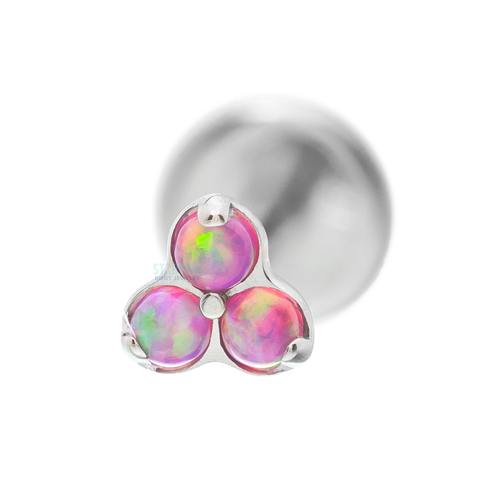 Opals in Trinity (Menage a Trois) on Flatback