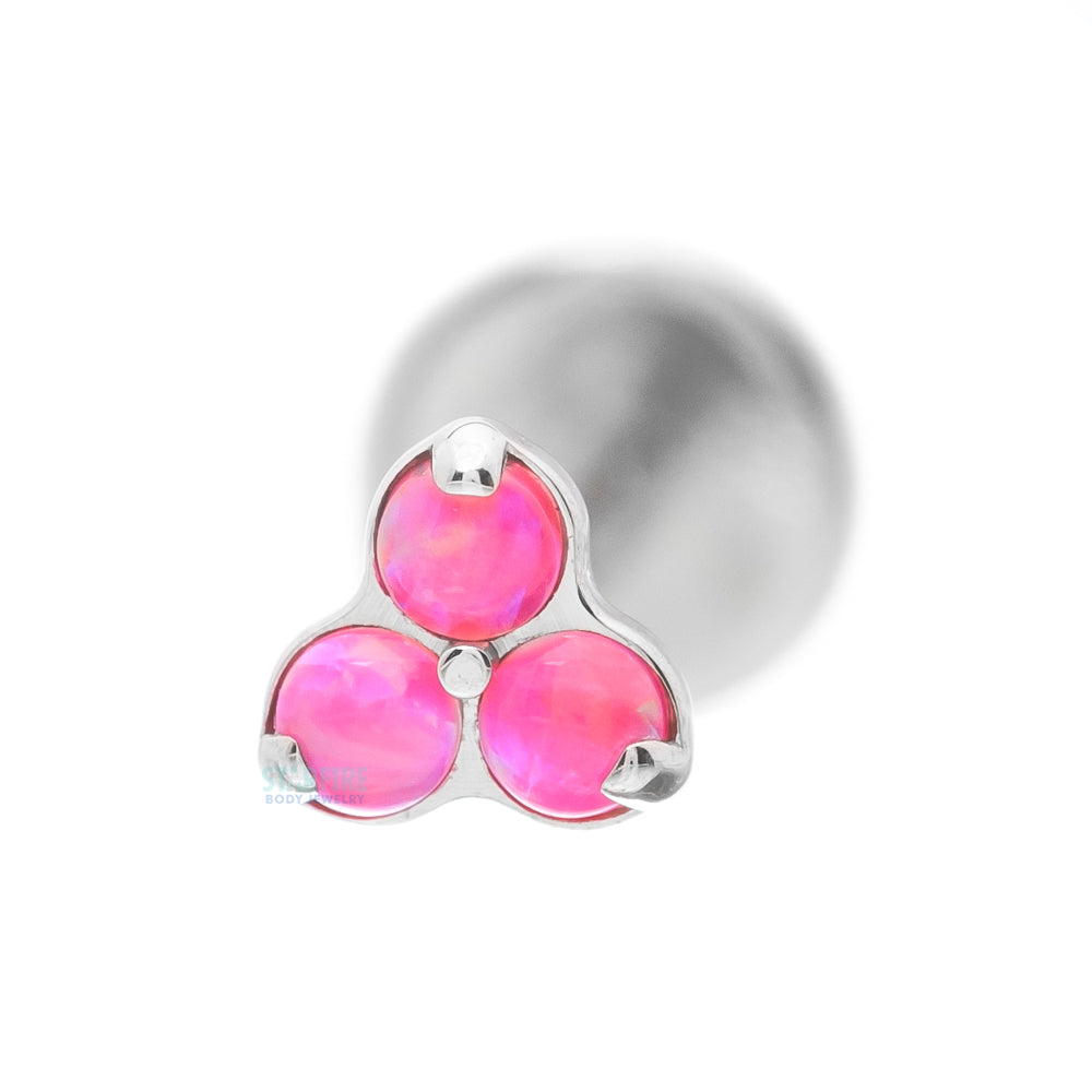 Opals in Trinity (Menage a Trois) on Flatback