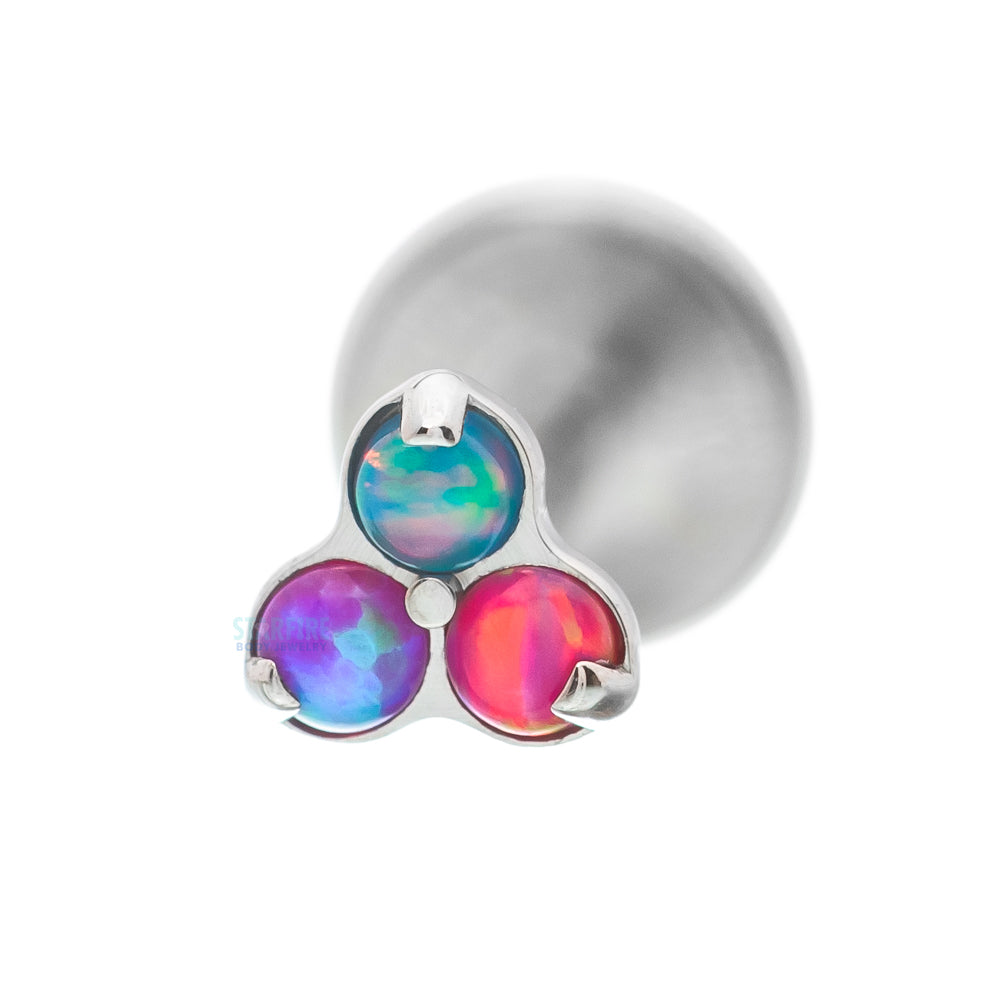Opals in Trinity (Menage a Trois) on Flatback - custom color combos