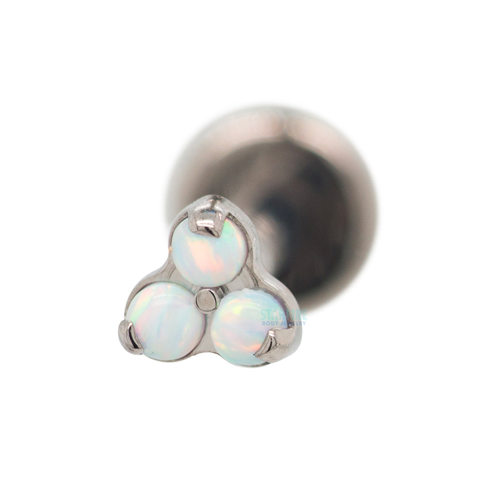 Opals in Trinity (Menage a Trois) on Flatback