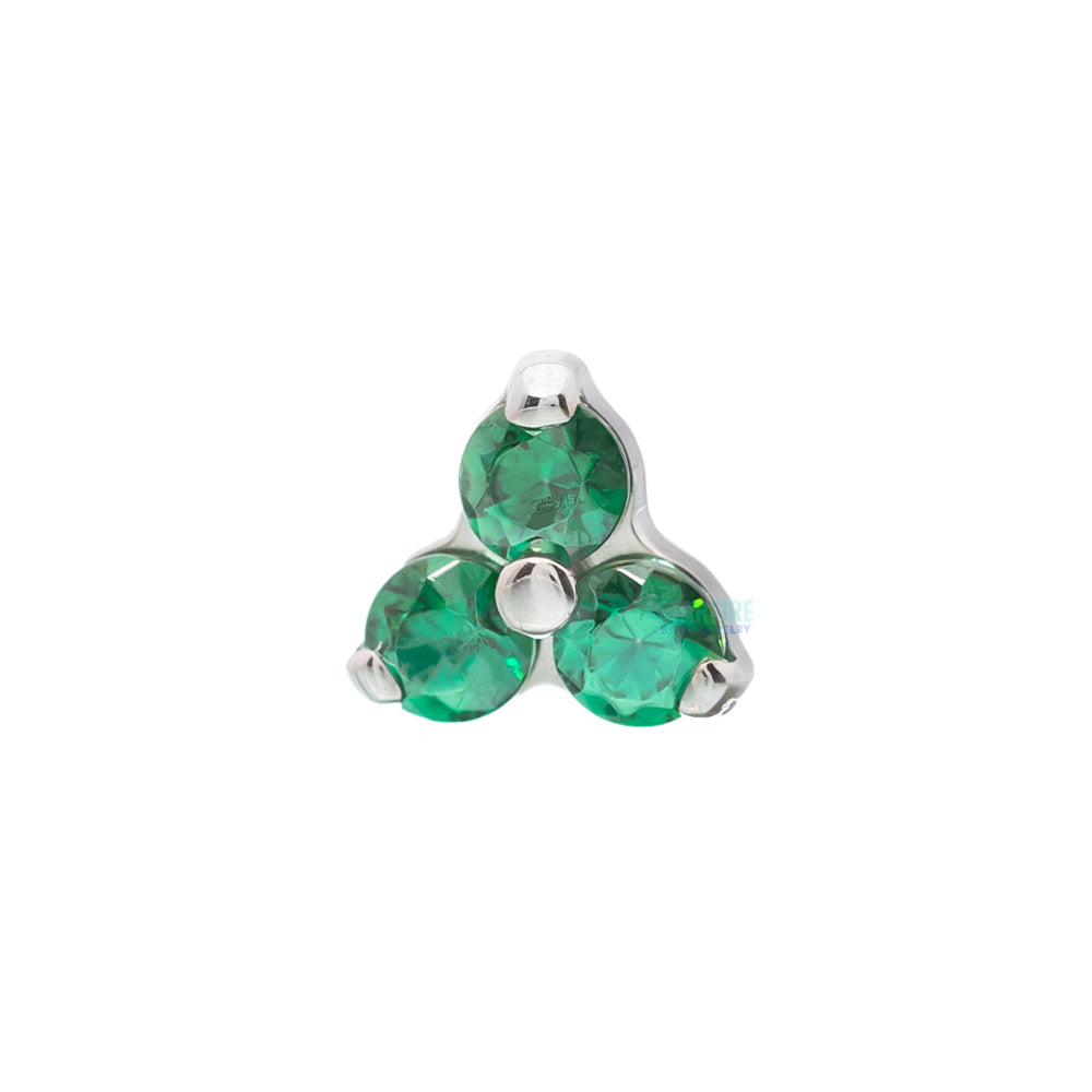 Faceted Gems in Trinity (Menage a Trois) on Flatback