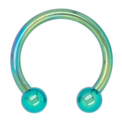 Titanium Circular Barbell - GR – Green