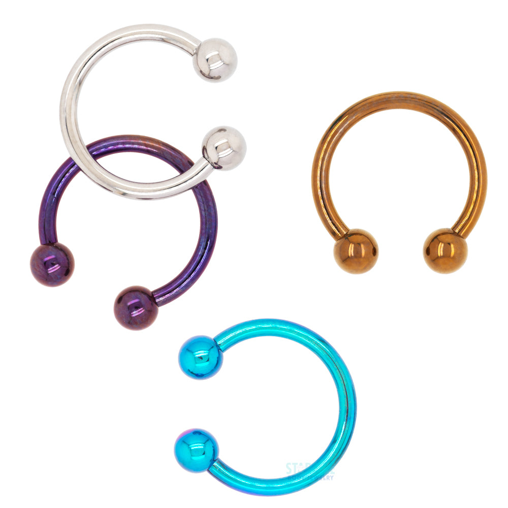 Titanium Circular Barbell - LB – Light Blue