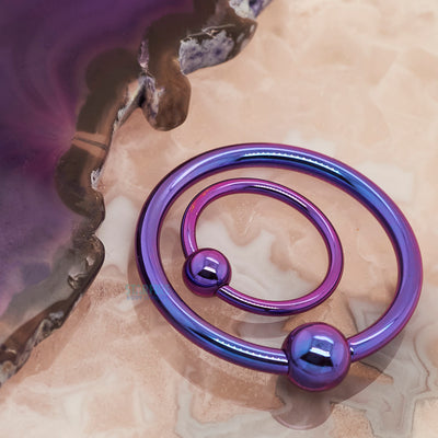 Titanium Captive Bead Ring (CBR) - Blurple