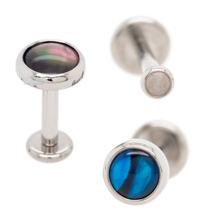 Bezel-Set Natural Stone on Flatback