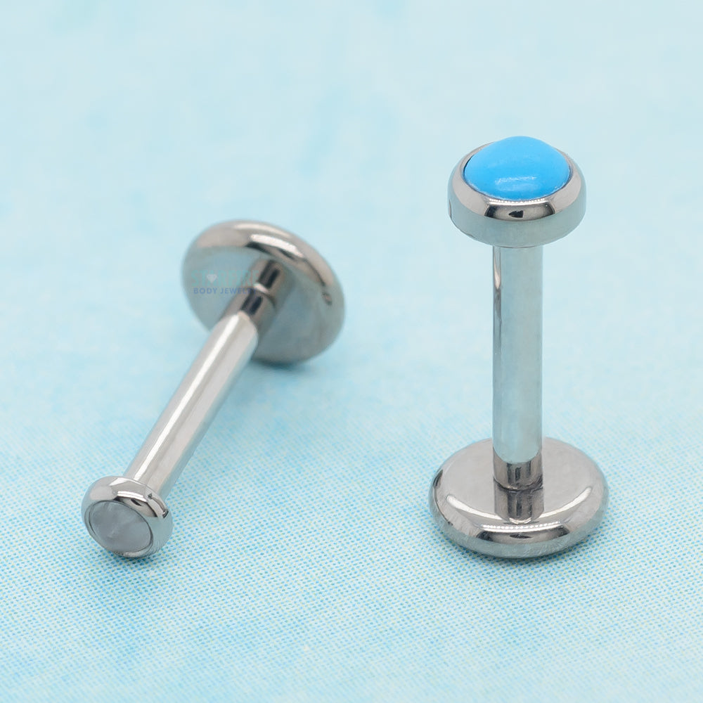 Bezel-Set Natural Stone on Flatback