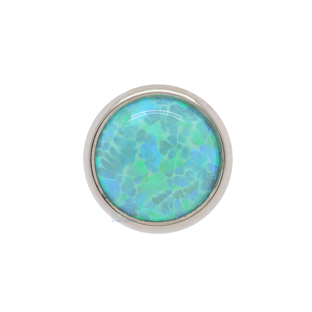 Bezel-Set Opal on Flatback
