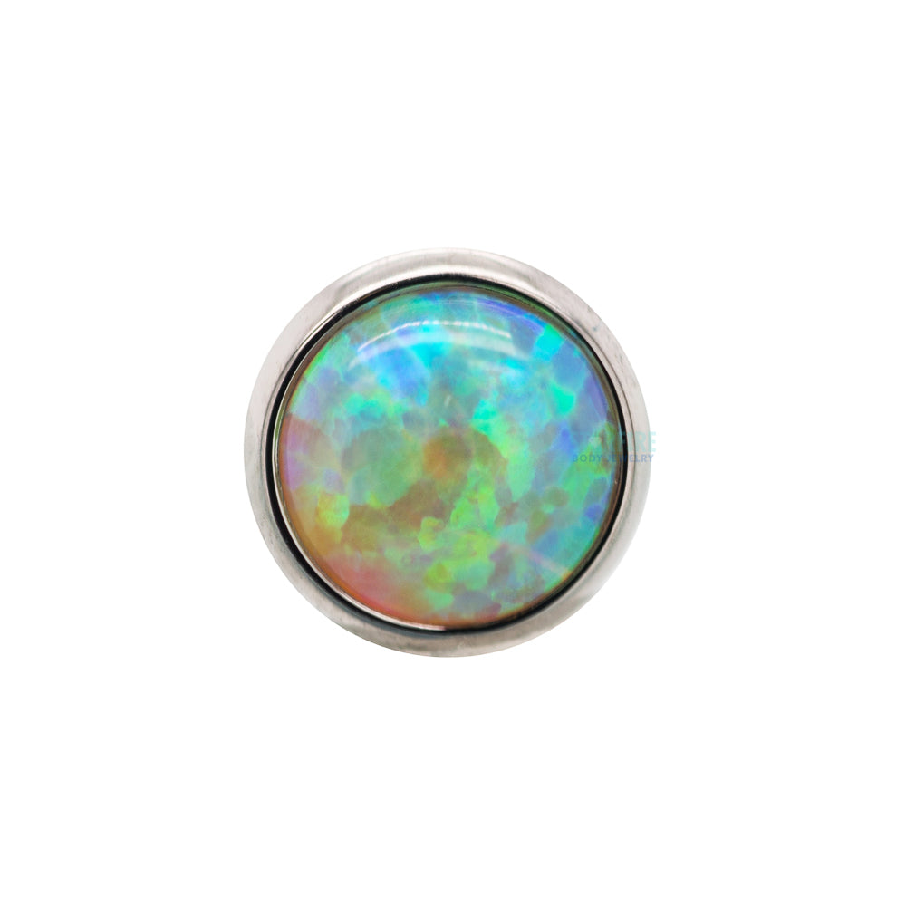 Bezel-Set Opal on Flatback