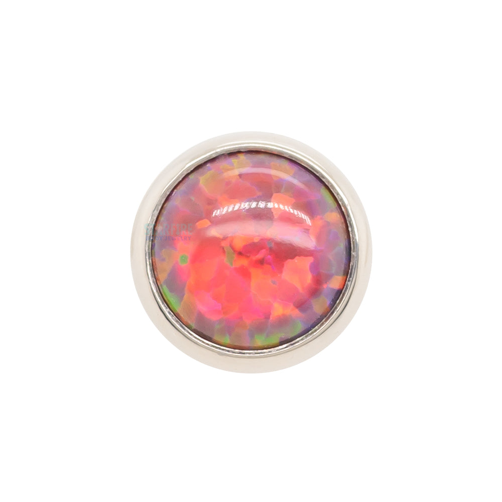 Bezel-Set Opal on Flatback