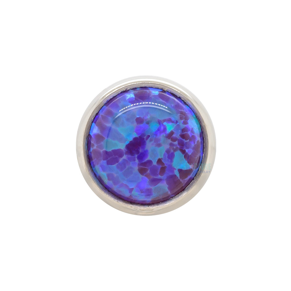 Bezel-Set Opal on Flatback