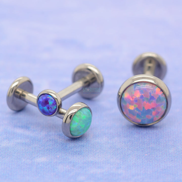 Bezel-Set Opal on Flatback