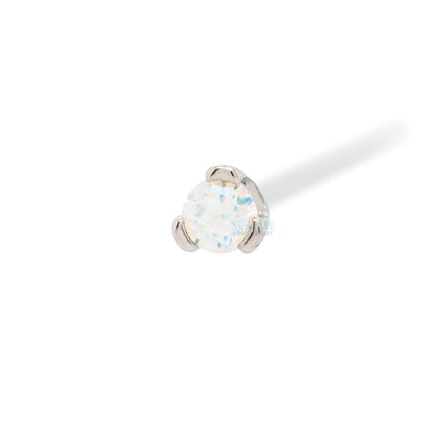 Prong-set Faceted Gem Nostril Screw