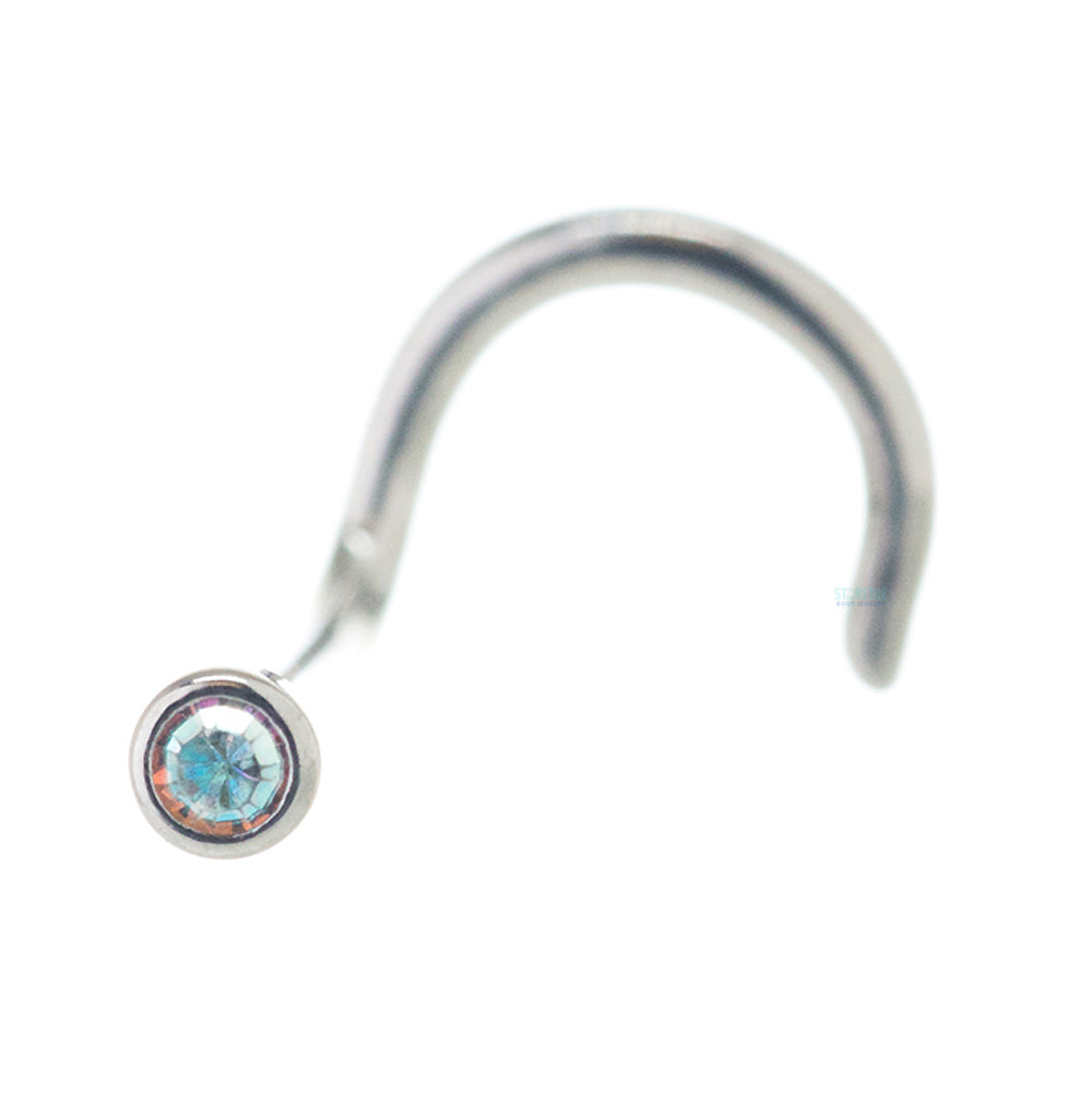 Demi Bezel-Set Crystal Nostril Screw
