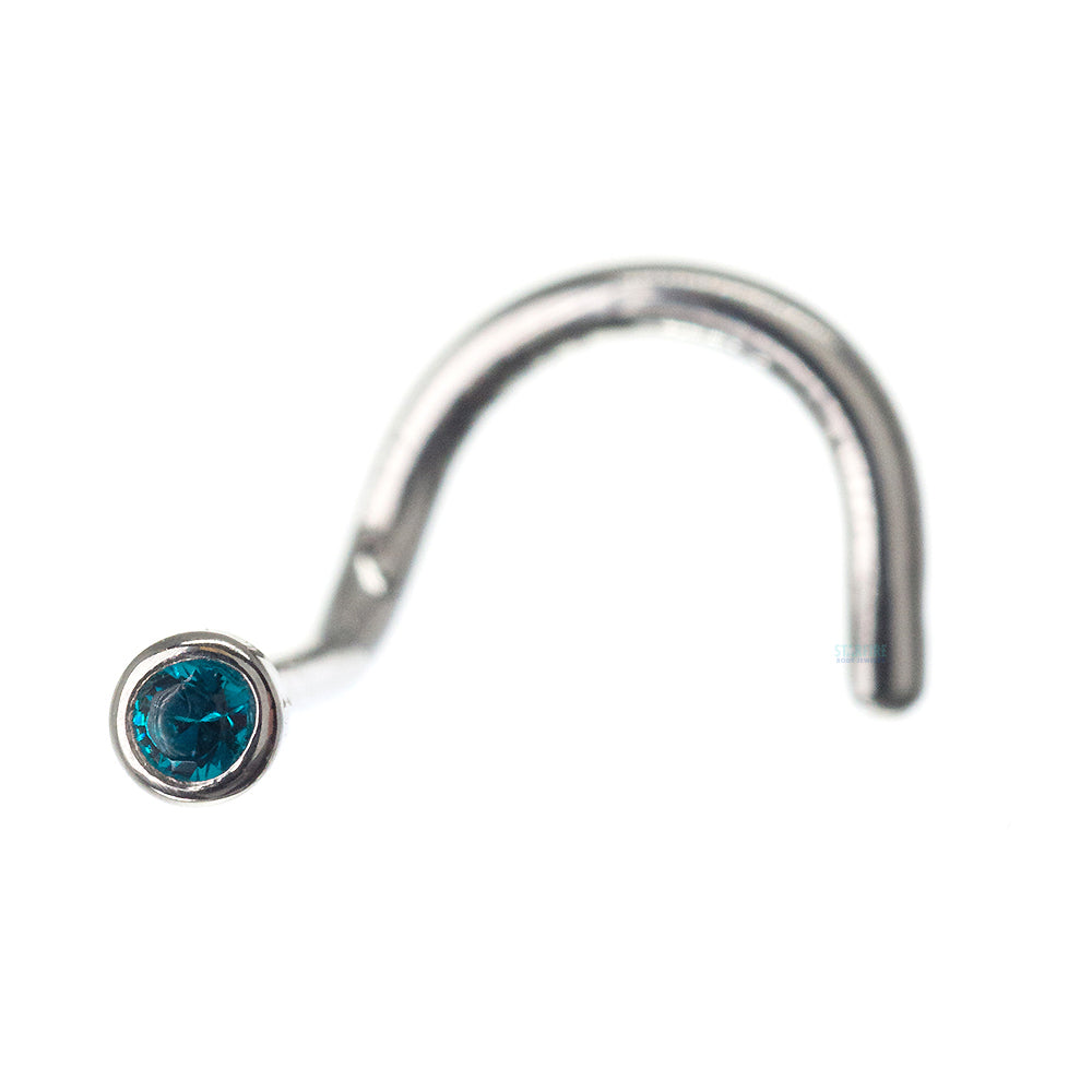 Demi Bezel-Set Crystal Nostril Screw