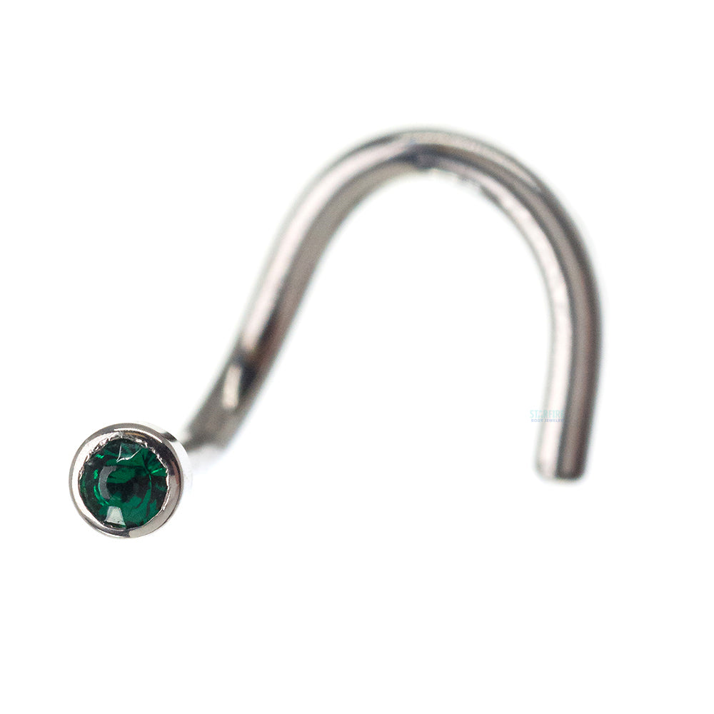 Demi Bezel-Set Crystal Nostril Screw