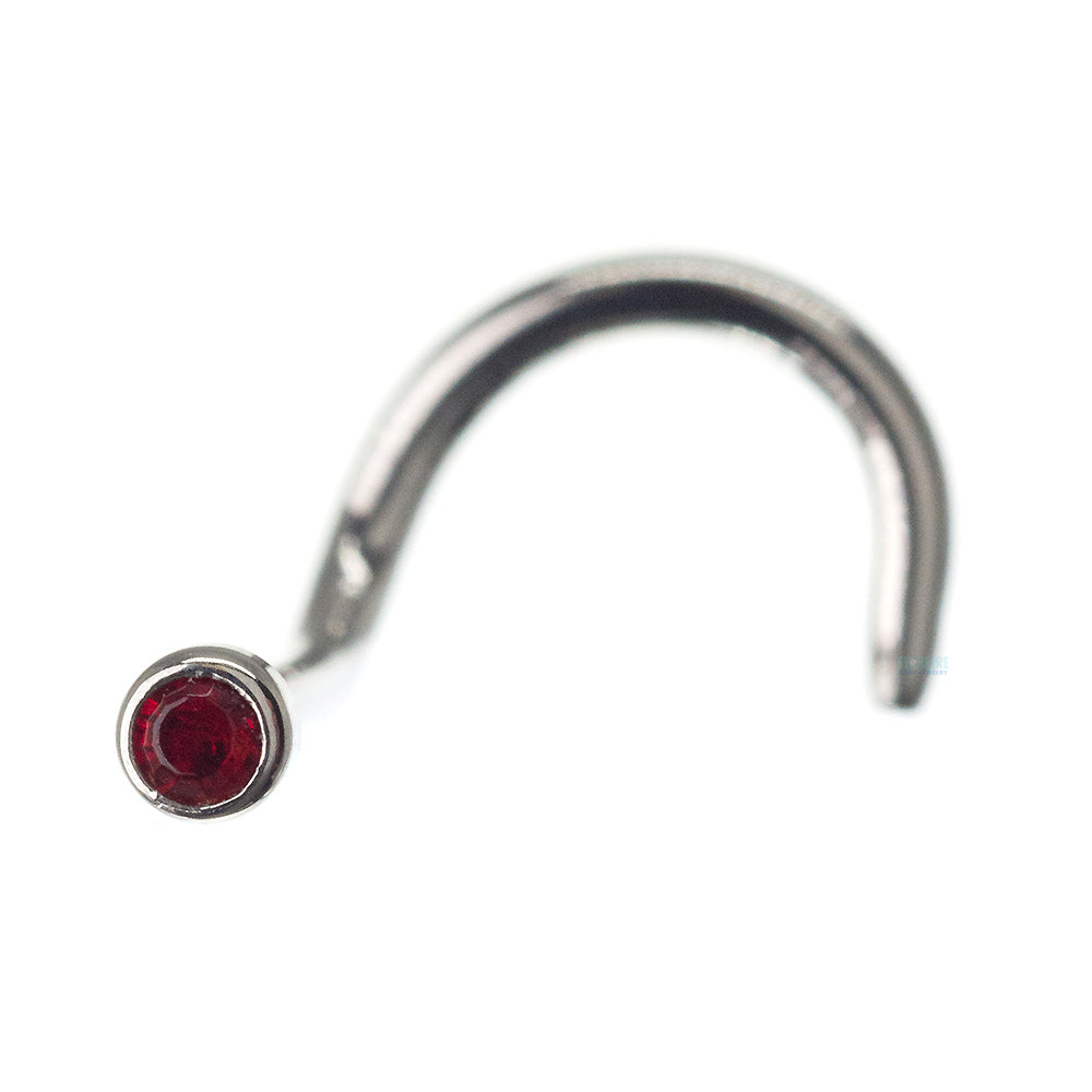 Demi Bezel-Set Crystal Nostril Screw