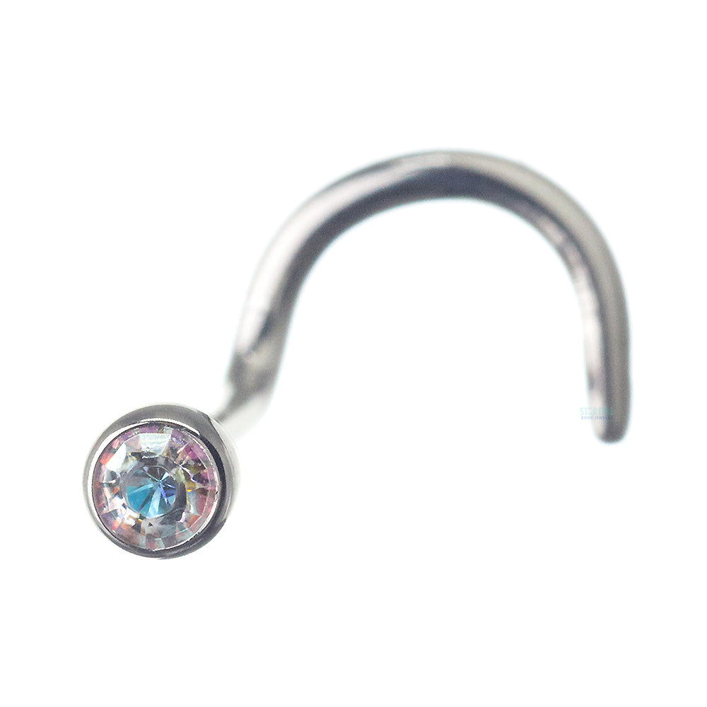 Demi Bezel-Set Crystal Nostril Screw